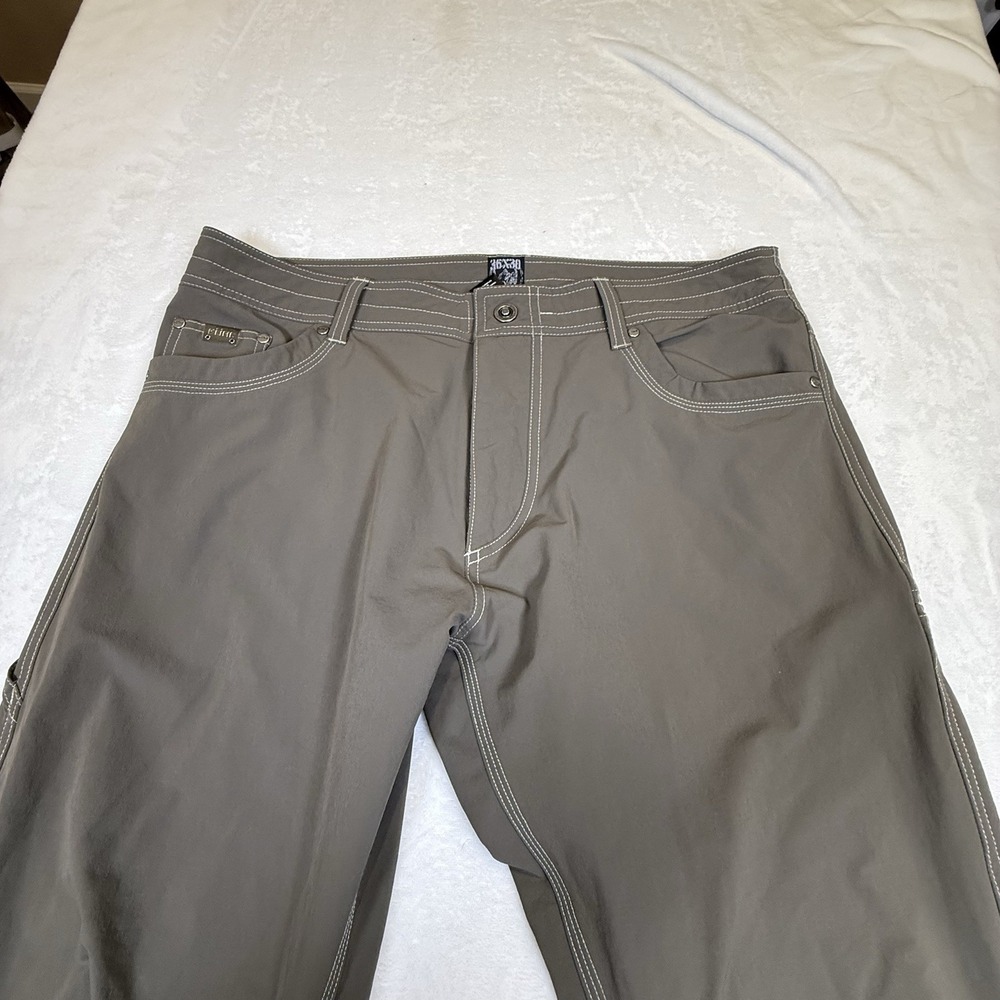 Kuhl Mens 36x30 Outdoor Hiking Pants Gray Technical Utility Work Trail - Picture 3 of 8